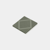 Post-it® Moss Green Diamond Motif Notes collantes (Incliné)