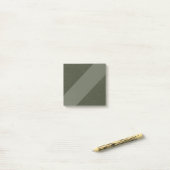 Post-it® Moss Green Modern Custom Notes (Sur un bureau)