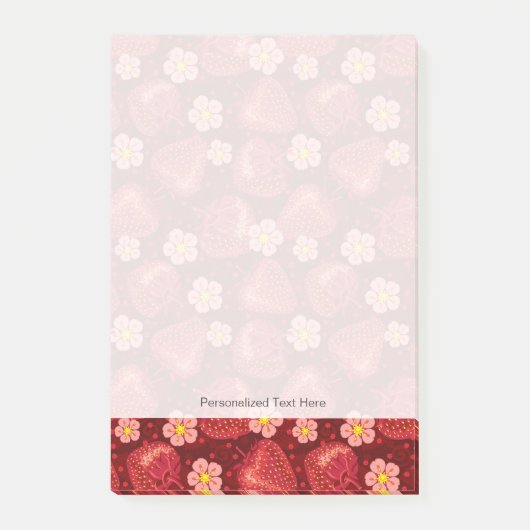 Post-it® Motif 2 2 de fraise (Devant)