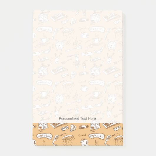 Post-it® Motif 2 de petit déjeuner (Devant)