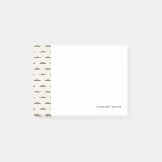 Post-it® Motif 3 de hippie de moustache (Devant)