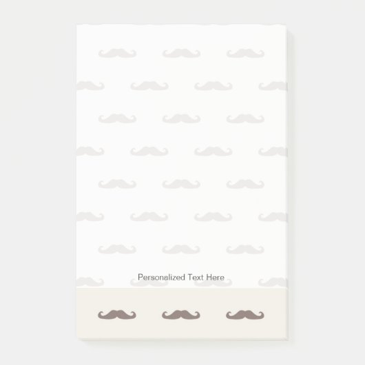 Post-it® Motif 3 de hippie de moustache (Devant)