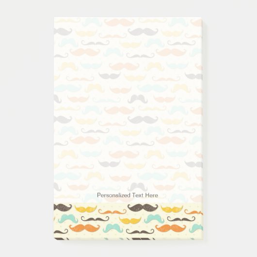 Post-it® Motif 3 de moustache (Devant)