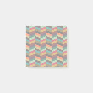 Post-it® Motif à carreaux bicolores colorés