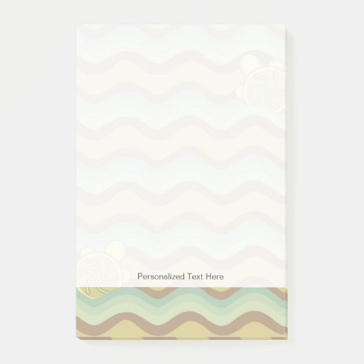 Post-it® motif abstrait coloré, vagues (Devant)