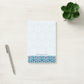 Post-it® Motif abstrait dans bleu et gris (Bureau)
