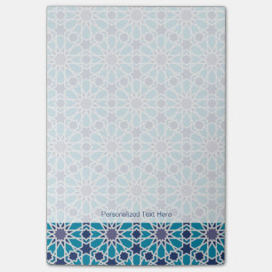 Post-it® Motif abstrait dans bleu et gris