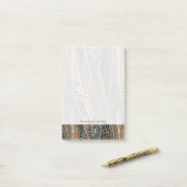 Post-it® Motif abstrait dans le style ethnique (Sur un bureau)