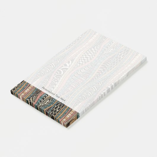 Post-it® Motif abstrait dans le style ethnique (Incliné)