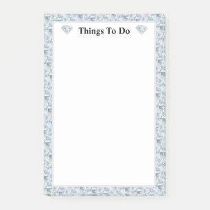 Post-it® Motif abstrait de diamant élégant