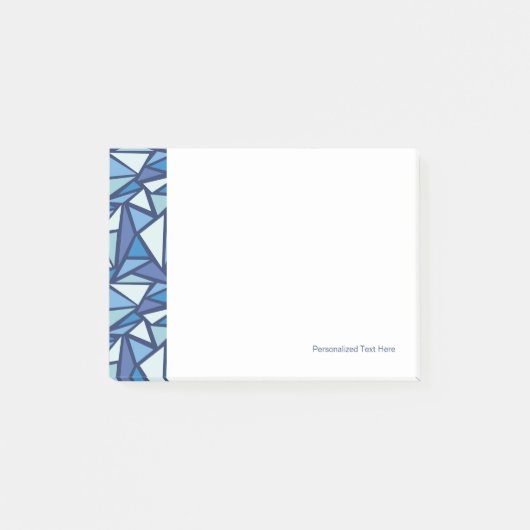 Post-it® Motif Abstrait de glace bleue (Devant)
