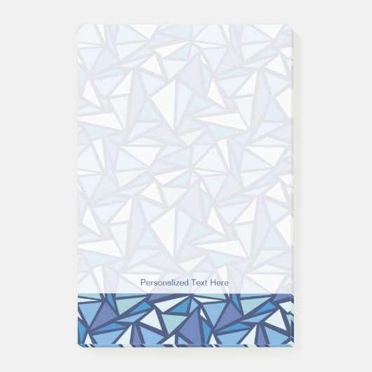 Post-it® Motif Abstrait de glace bleue (Devant)