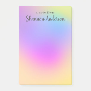 Post-it® Motif abstrait de style arc-en-ciel coloré