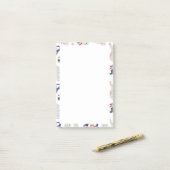 Post-it® Motif Abstrait des tourbillons et des cercles (Sur un bureau)
