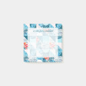 Post-it® Motif Abstrait géométrique Turquoise tropical (Devant)