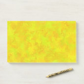 Post-it® Motif Abstrait Jaune Orange Vert (Sur un bureau)