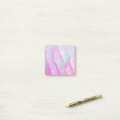 Post-it® Motif Abstrait moderne | Magenta Purple Rose Turqu (Sur un bureau)