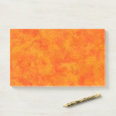 Post-it® Motif Abstrait orange (Sur un bureau)