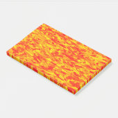 Post-it® Motif Abstrait orange rouge jaune (Incliné)