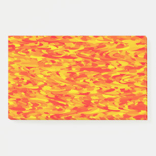 Post-it® Motif Abstrait orange rouge jaune