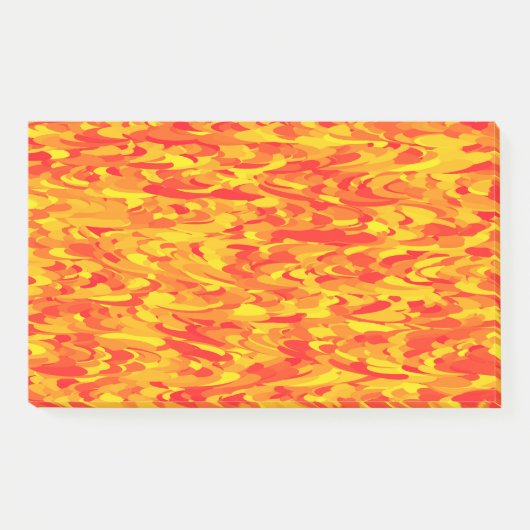 Post-it® Motif Abstrait orange rouge jaune (Devant)