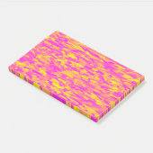 Post-it® Motif Abstrait rose jaune orange (Incliné)