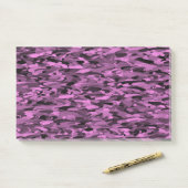 Post-it® Motif Abstrait Violet Noir (Sur un bureau)