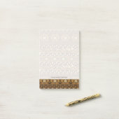 Post-it® motif africain de la peau de guépard (Sur un bureau)