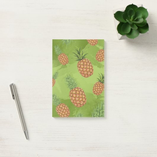 Post-it® Motif aquarelle d'ananas 4 (Bureau)