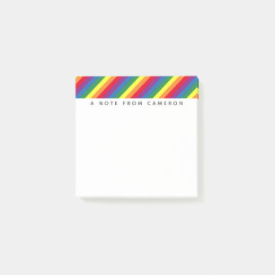 Post-it® Motif arc-en-ciel diagonal