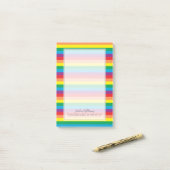 Post-it® Motif arc-en-ciel simple (Sur un bureau)
