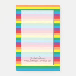 Post-it® Motif arc-en-ciel simple