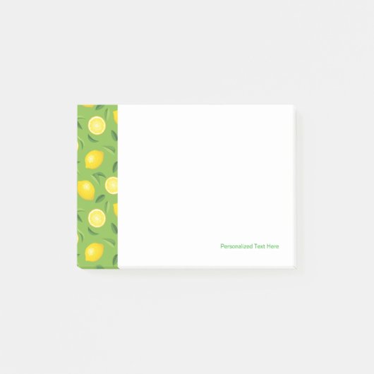 Post-it® Motif Arrière - plan aux citrons (Devant)