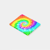 Post-it® Motif au néon de couleurs d'arc-en-ciel de remous (Incliné)