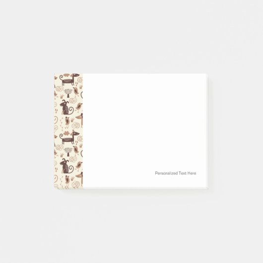 Post-it® motif aux chiens mignons (Devant)