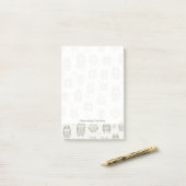 Post-it® Motif aux hiboux (Sur un bureau)