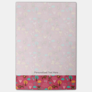 Post-it® Motif aux oiseaux et chats mignons