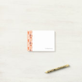 Post-it® Motif avec boissons et texte (Sur un bureau)