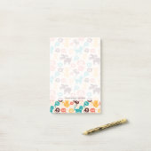 Post-it® Motif Avec Chats Et Chiens Amusants (Sur un bureau)
