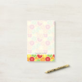 Post-it® Motif avec des agrumes (Sur un bureau)