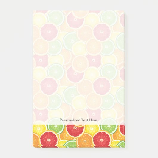 Post-it® Motif avec des agrumes (Devant)