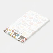 Post-it® Motif avec des icônes de cuisine (Incliné)