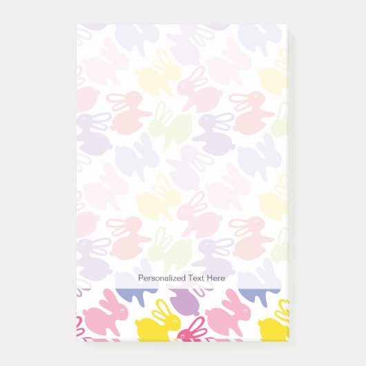 Post-it® motif avec des lapins de Pâques (Devant)