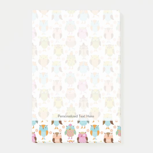 Post-it® motif avec des oiseaux (Devant)