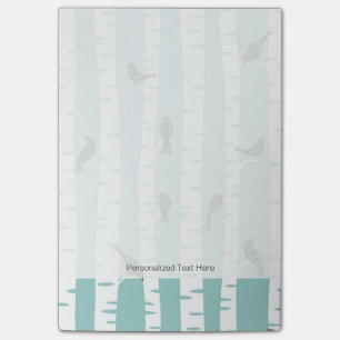 Post-it® Motif avec des oiseaux et des arbres