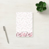 Post-it® motif avec des plumes de paon (Bureau)
