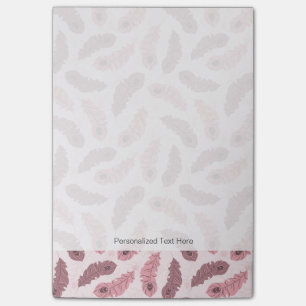 Post-it® motif avec des plumes de paon