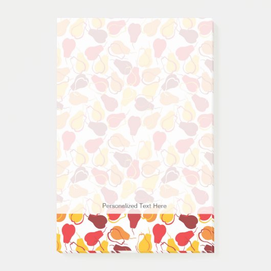 Post-it® Motif avec des poires (Devant)