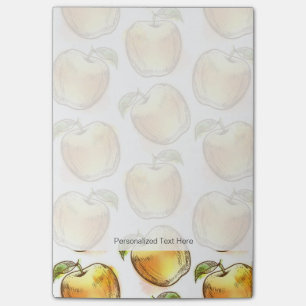 Post-it® Motif avec la pomme jaune