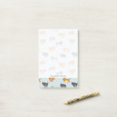 Post-it® motif avec les chats drôles (Sur un bureau)